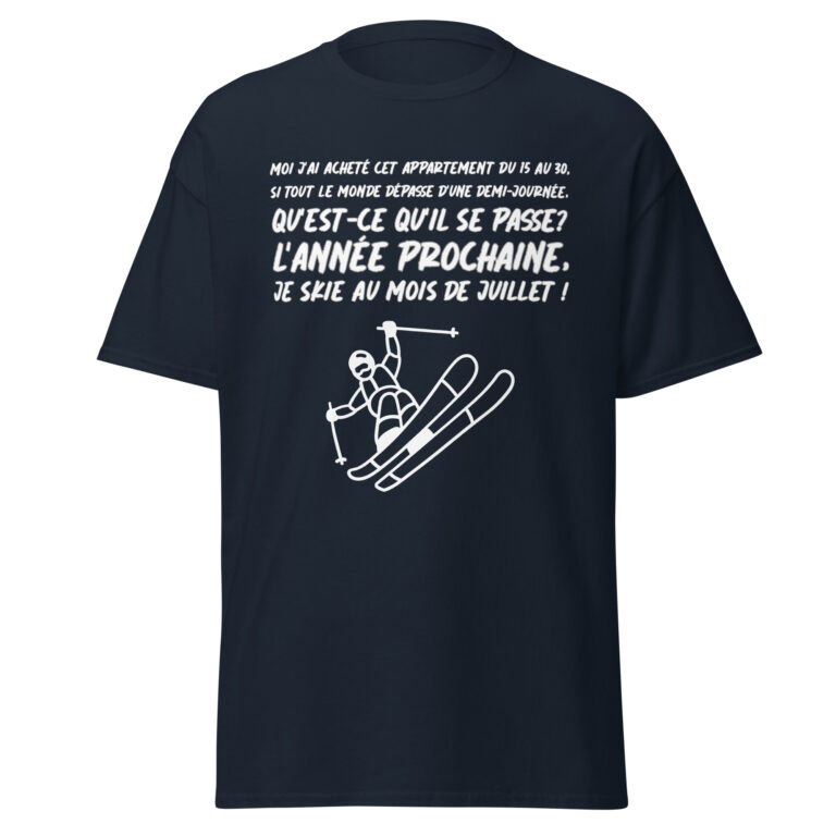 T-shirt les bronzés font du ski — t-shirt unisexe imprimé