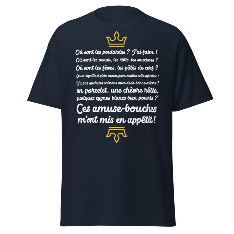 T-shirt les visiteurs "Ces amuse-bouches m'ont mis en appétit !" — t-shirt unisexe imprimé