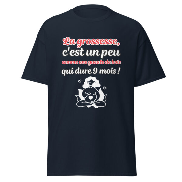 T-shirt femme enceinte "La grossesse, c'est comme une gueule de bois qui dure 9 mois !" – Image 7