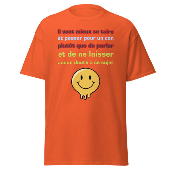 T-shirt "Il vaut mieux se taire et passer pour un con...." – Image 13