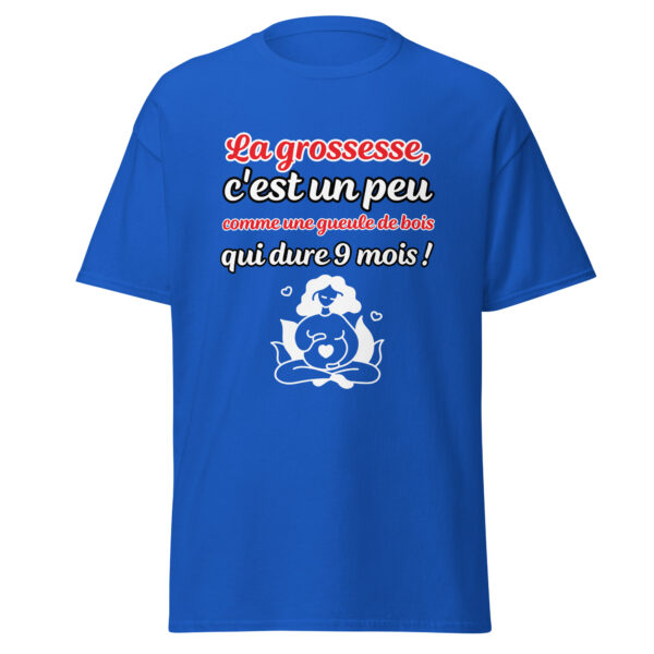 T-shirt femme enceinte "La grossesse, c'est comme une gueule de bois qui dure 9 mois !" – Image 11