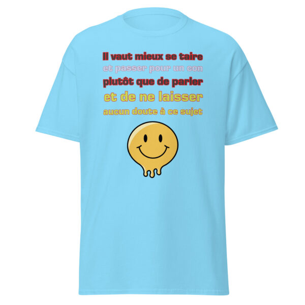 T-shirt "Il vaut mieux se taire et passer pour un con...." – Image 25