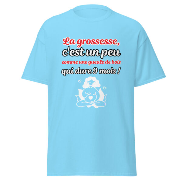 T-shirt femme enceinte "La grossesse, c'est comme une gueule de bois qui dure 9 mois !" – Image 26