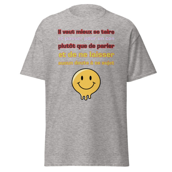 T-shirt "Il vaut mieux se taire et passer pour un con...." – Image 23
