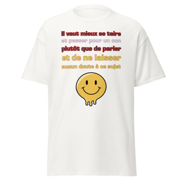 T-shirt "Il vaut mieux se taire et passer pour un con...." – Image 31