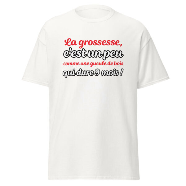 T-shirt femme enceinte "La grossesse, c'est comme une gueule de bois qui dure 9 mois !" – Image 32