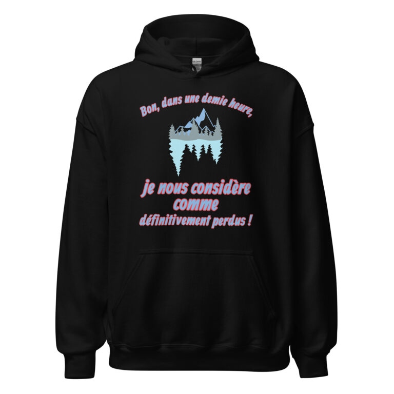 Sweat à capuche Les Bronzés font du ski “Définitivement perdus” – Réplique culte — sweat à capuche unisexe imprimé