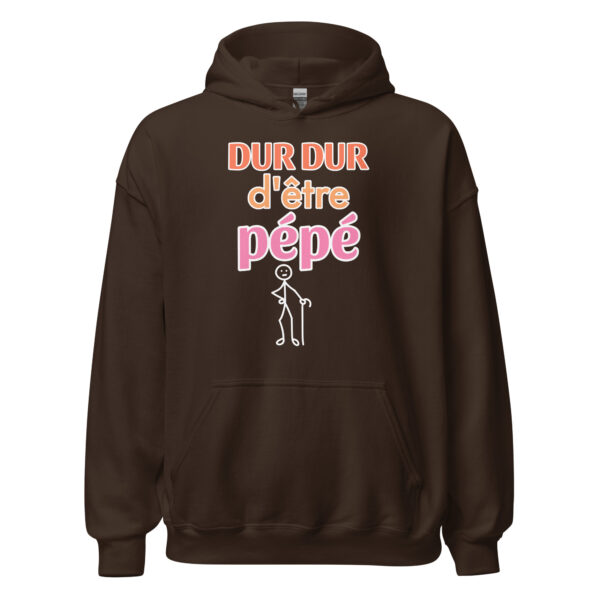 Sweat à capuche "Dur dur d'être pépé" – Image 8