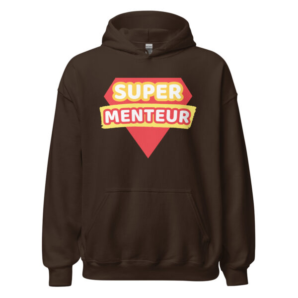 Sweat à capuche humoristique "super menteur" – Image 8