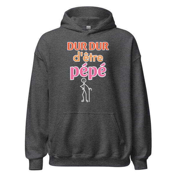 Sweat à capuche "Dur dur d'être pépé" – Image 12