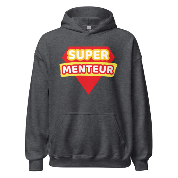 Sweat à capuche humoristique "super menteur" – Image 12