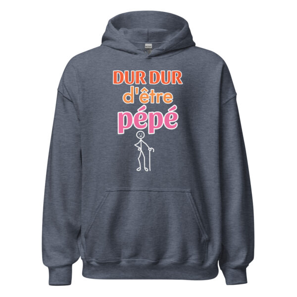Sweat à capuche "Dur dur d'être pépé" – Image 17