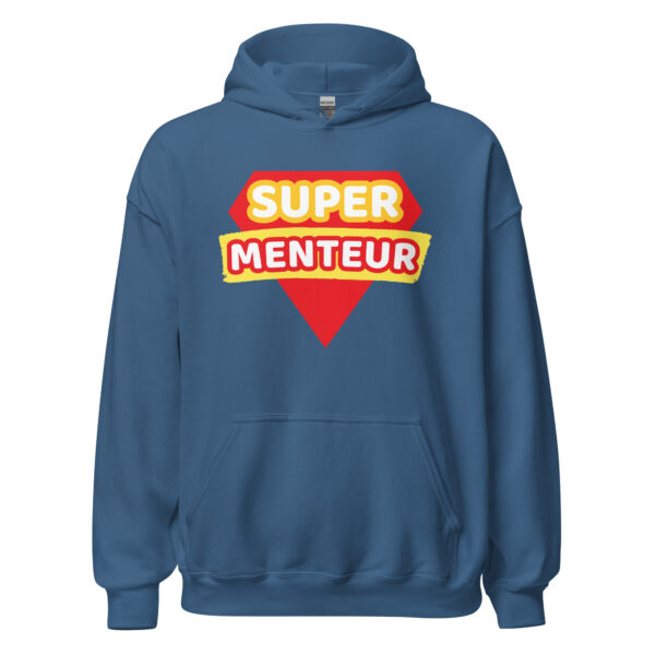 Sweat à capuche humoristique "super menteur" – Image 16