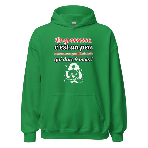 Sweat à capuche "La grossesse, c'est comme une gueule de bois qui dure 9 mois !" – Image 20