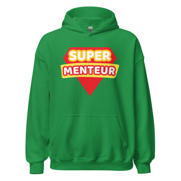 Sweat à capuche humoristique "super menteur" – Image 20