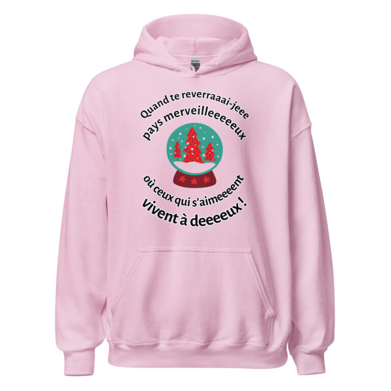 Sweat à capuche "Quand te reverrai-je, pays merveilleux..." — sweat à capuche unisexe imprimé