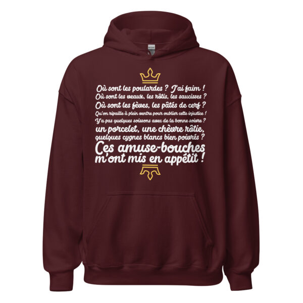 Sweat à capuche les visiteurs "Ces amuse-bouches m'ont mis en appétit !" – Image 5