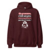Sweat à capuche "La grossesse, c'est comme une gueule de bois qui dure 9 mois !" – Image 6