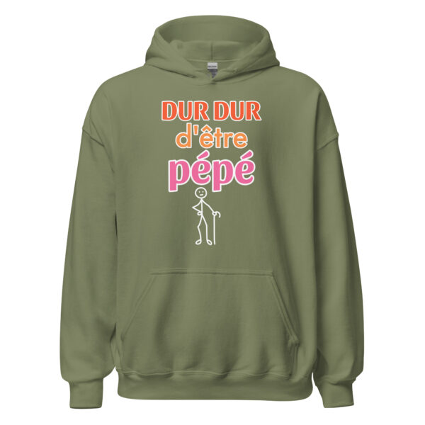 Sweat à capuche "Dur dur d'être pépé" – Image 21