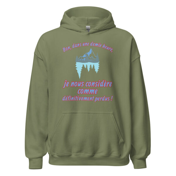 Sweat à capuche "Bon, dans une demie heure, je nous considère comme définitivement perdus !" – Image 21