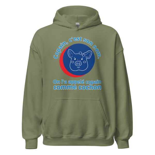 Sweat à capuche  "Copain, c'est son nom. On l'a appelé copain comme cochon." – Image 22