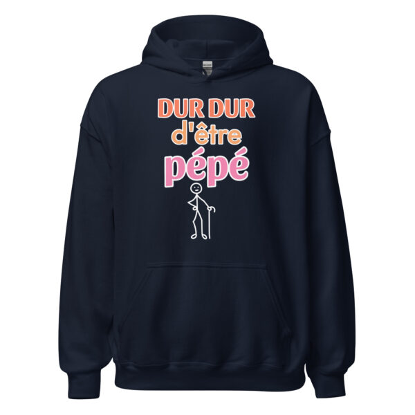 Sweat à capuche "Dur dur d'être pépé" – Image 4