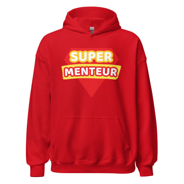 Sweat à capuche humoristique "super menteur" – Image 10