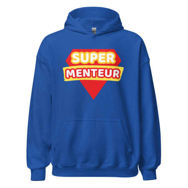 Sweat à capuche humoristique "super menteur" – Image 14