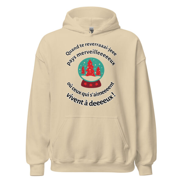 Sweat à capuche "Quand te reverrai-je, pays merveilleux..." – Image 28