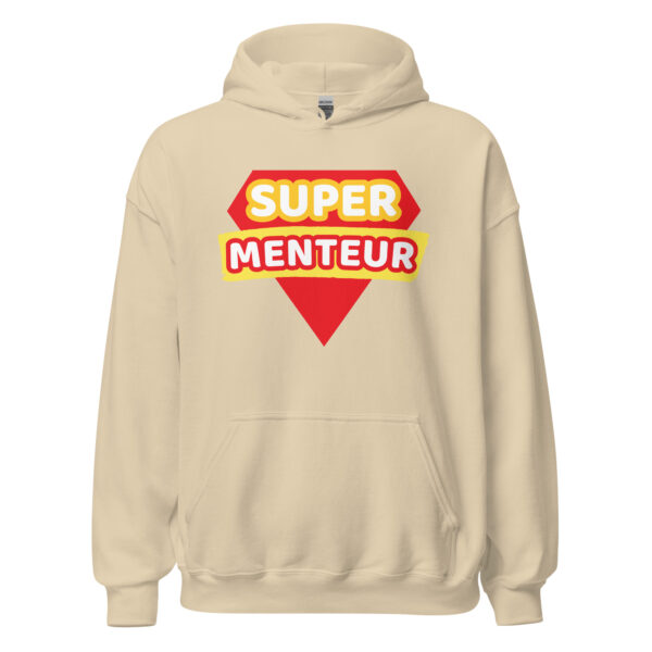 Sweat à capuche humoristique "super menteur" – Image 27