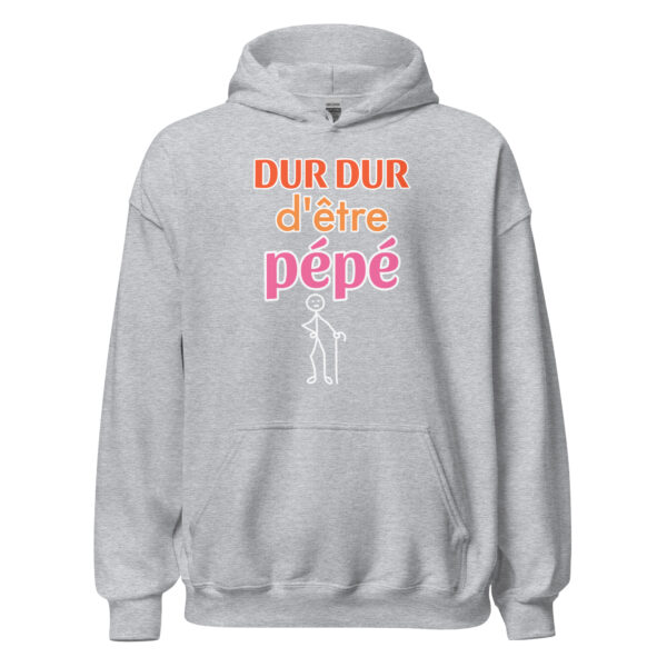 Sweat à capuche "Dur dur d'être pépé" – Image 23