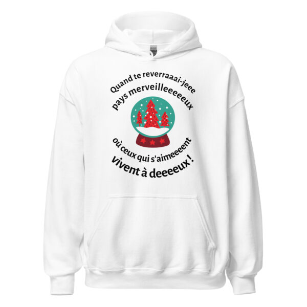 Sweat à capuche "Quand te reverrai-je, pays merveilleux..." – Image 31