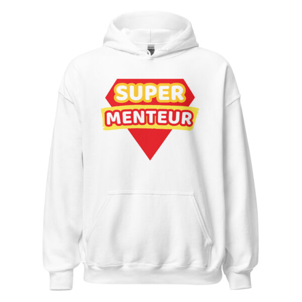 Sweat à capuche humoristique "super menteur" – Image 31