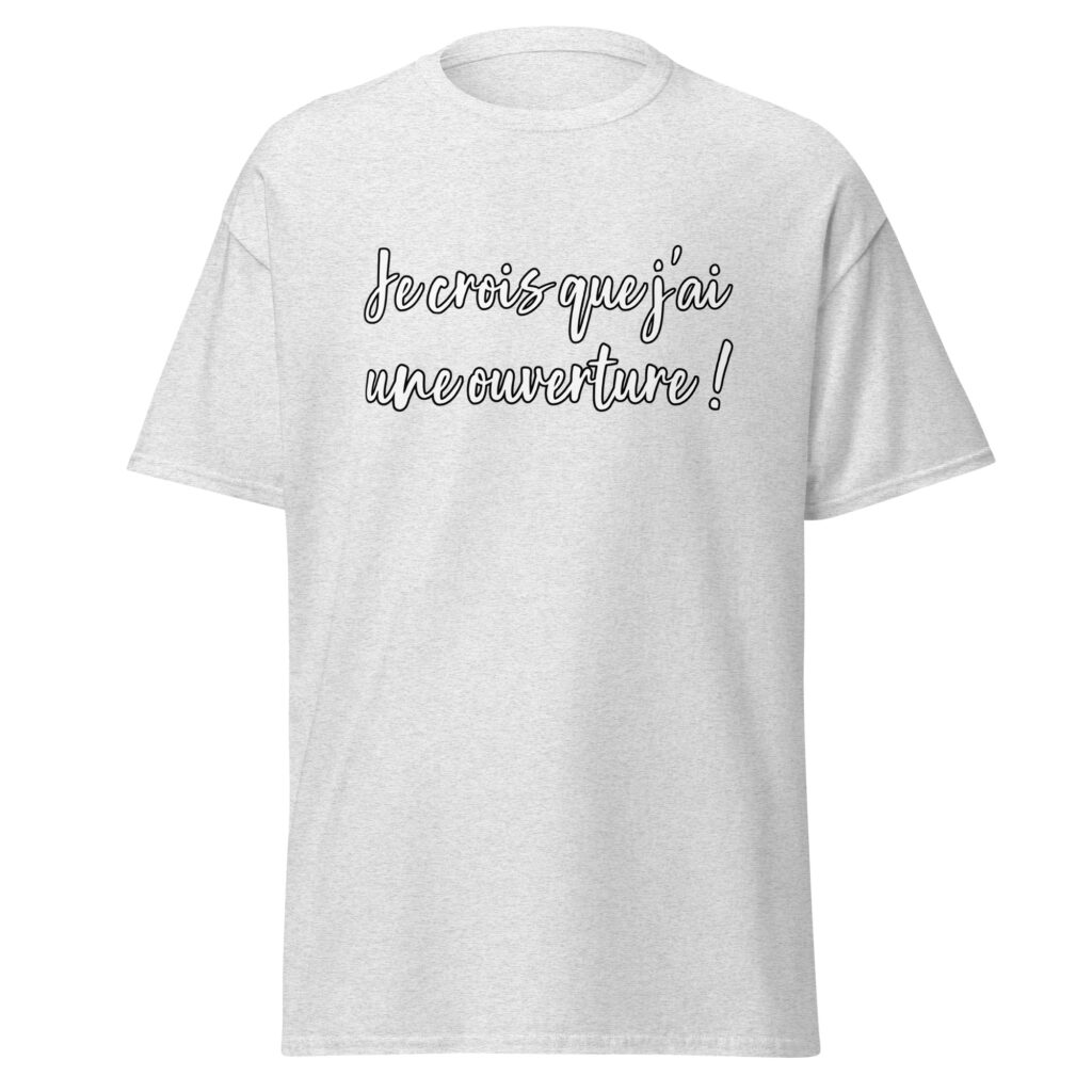 T-shirt les bronzés ouverture — Gris Pinchard, face