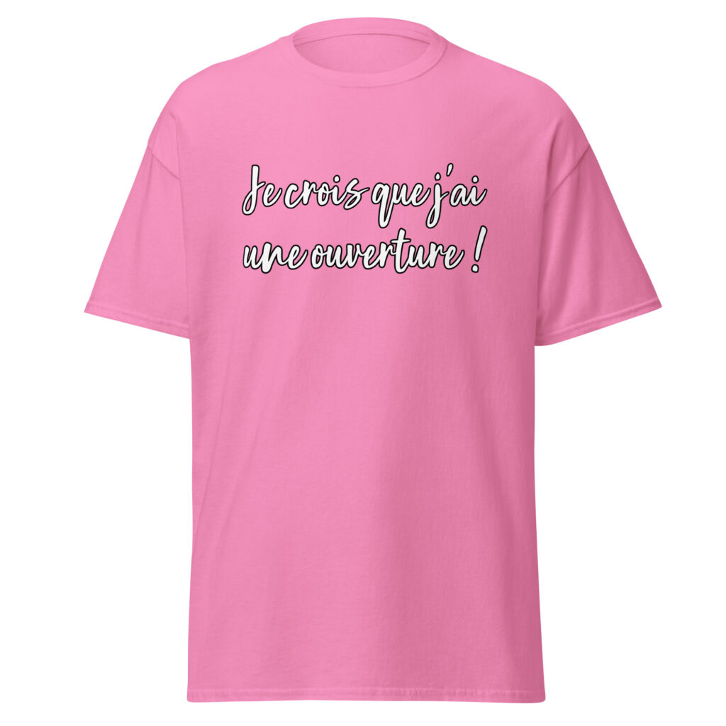 T-shirt les bronzés ouverture — Rose, face