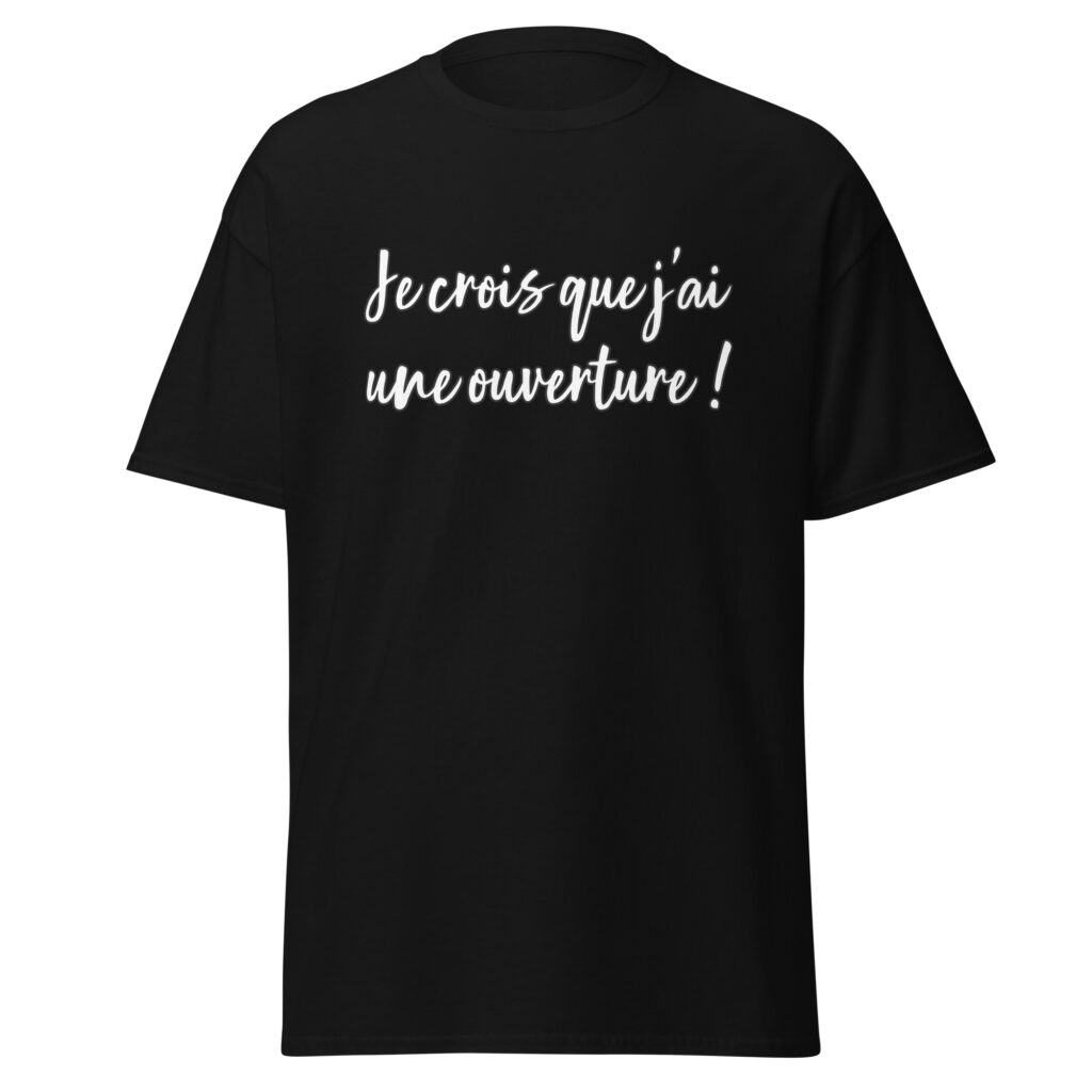 T-shirt les bronzés ouverture — Noir, face