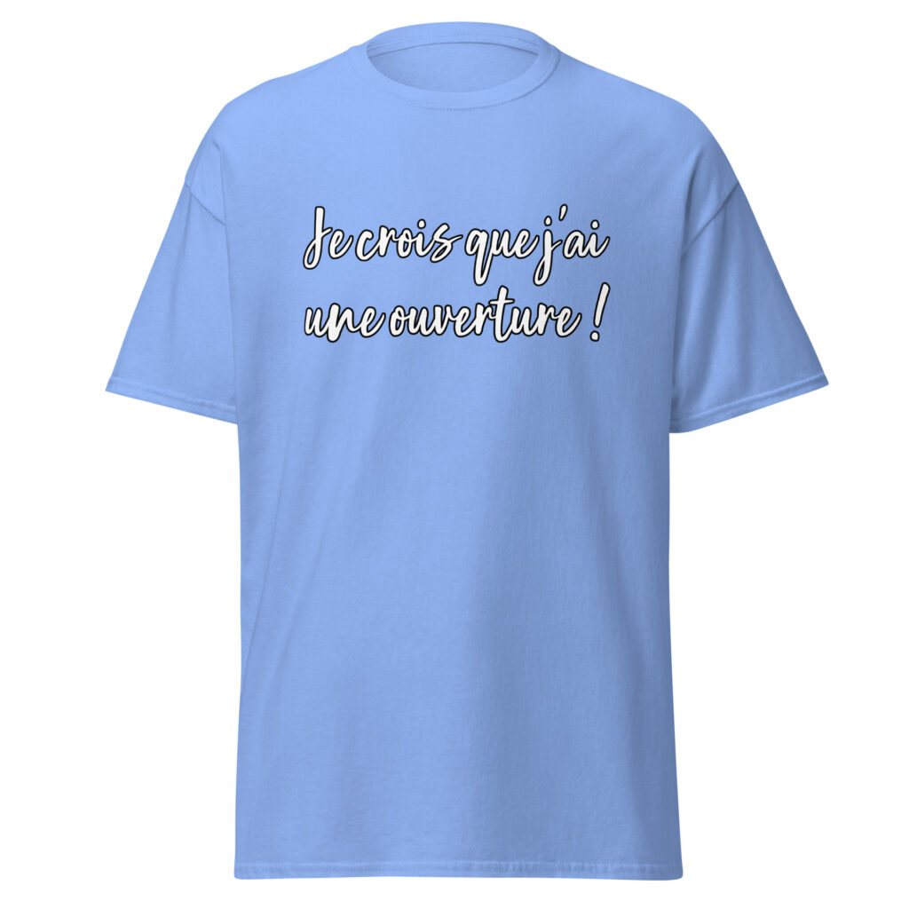 T-shirt les bronzés ouverture — Bleu, face