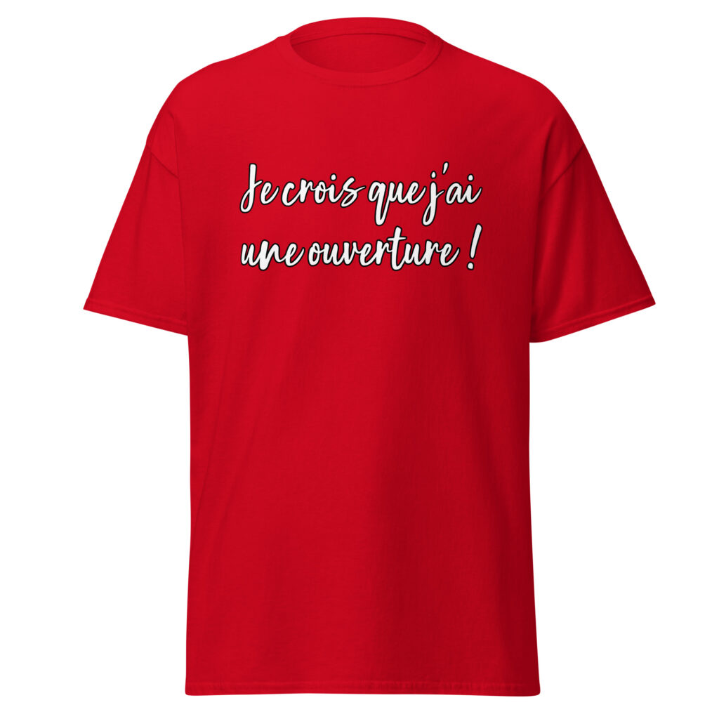 T-shirt les bronzés ouverture — Rouge, face