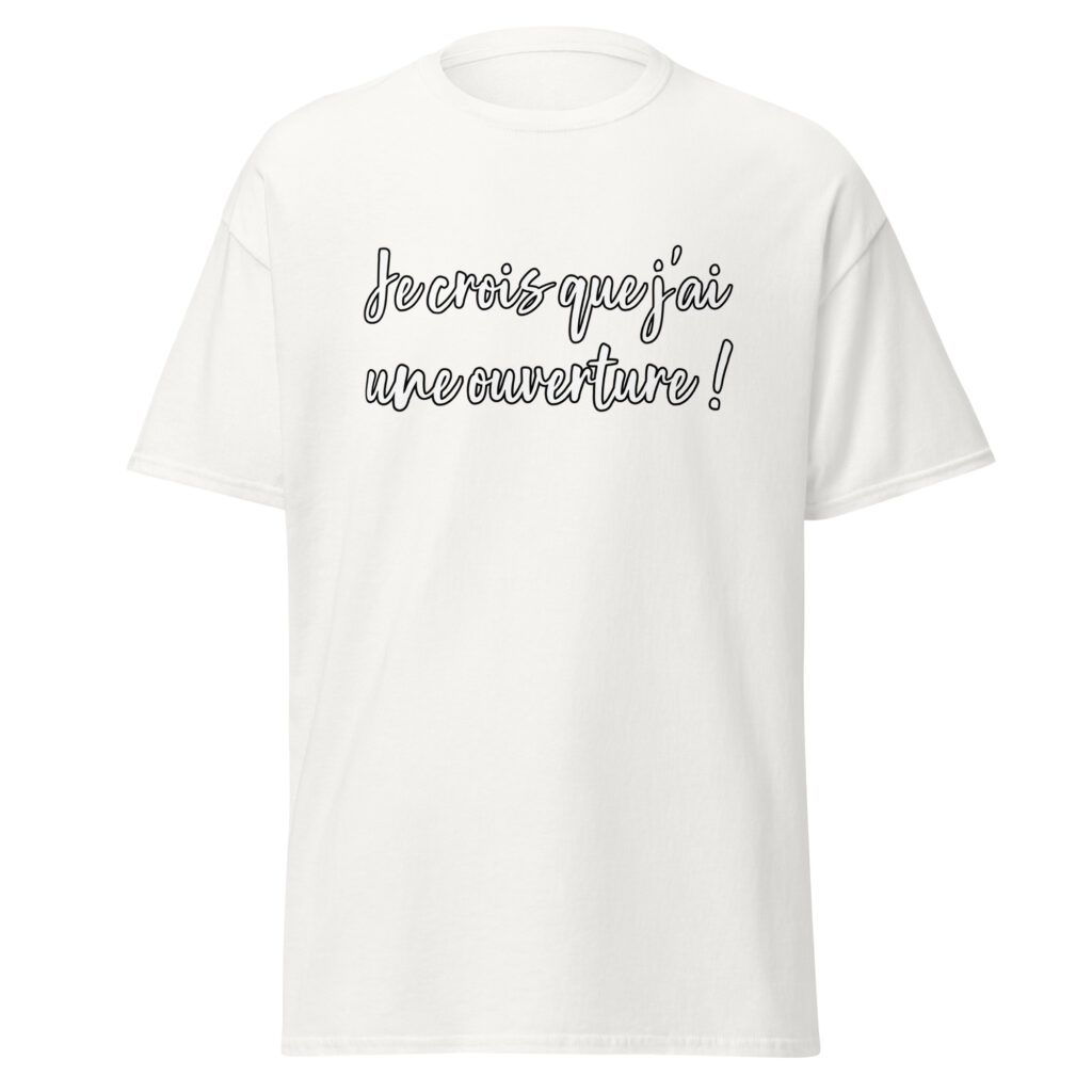 T-shirt les bronzés ouverture — Blanc, face