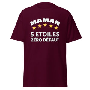 T-shirt maman 5 étoiles zéro défaut
