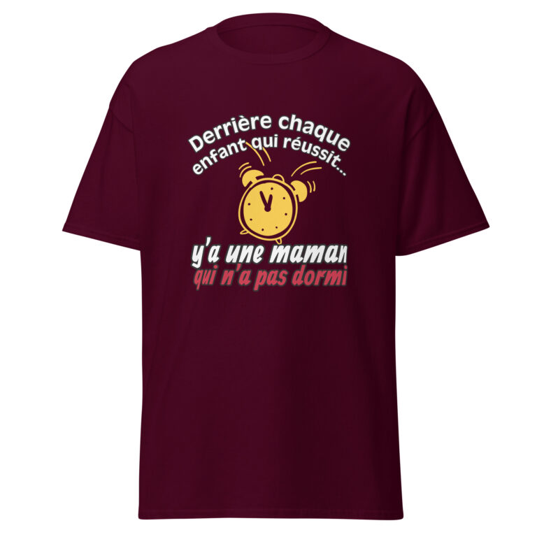 T-shirt derrière chaque enfant qui réussit — t-shirt unisexe imprimé