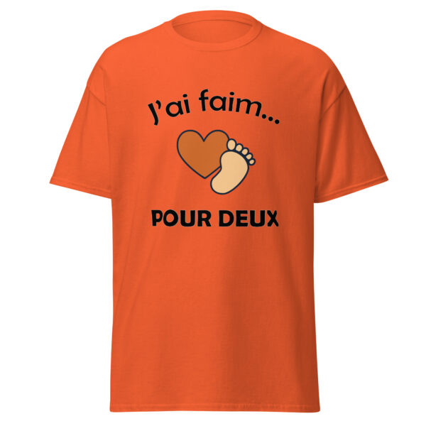 T-shirt naissance j'ai faim pour deux – Image 14