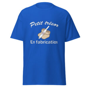 T-shirt petit trésor en fabrication