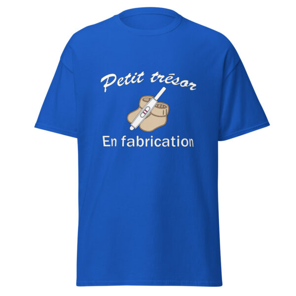 T-shirt petit trésor en fabrication