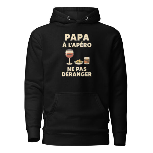 Sweat à Capuche Papa à l'apéro. Ne pas déranger – Image 2