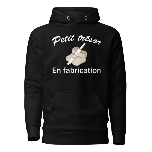 Sweat à Capuche Petit trésor en fabrication