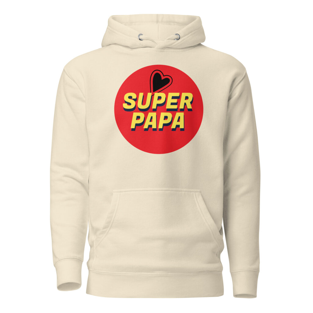 Sweat à Capuche super papa — Bone, face