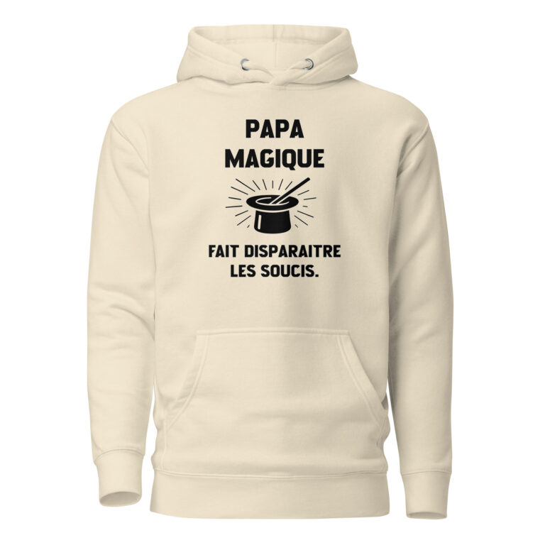 Sweat à Capuche Papa magique — sweat à capuche premium imprimé
