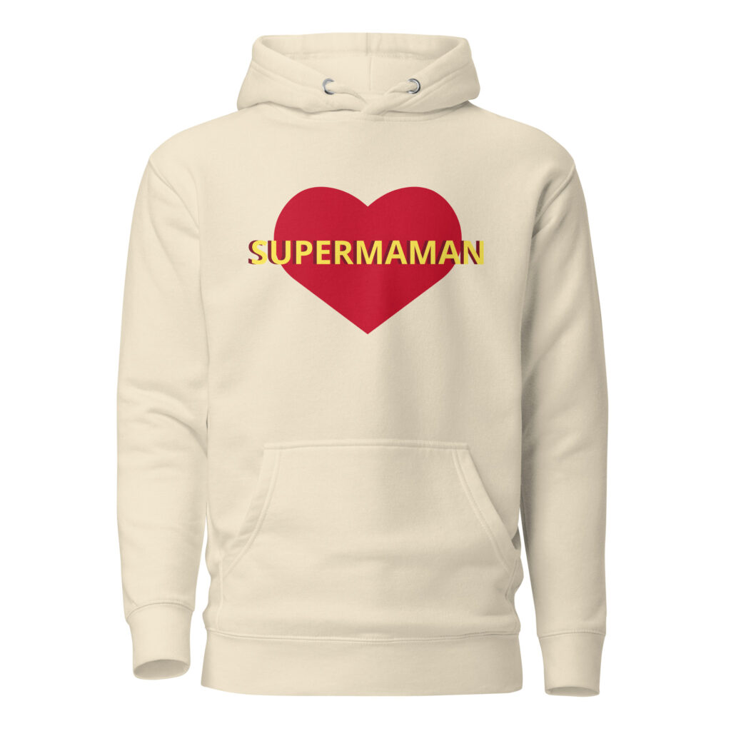 Sweat à Capuche supermaman — Bone, face