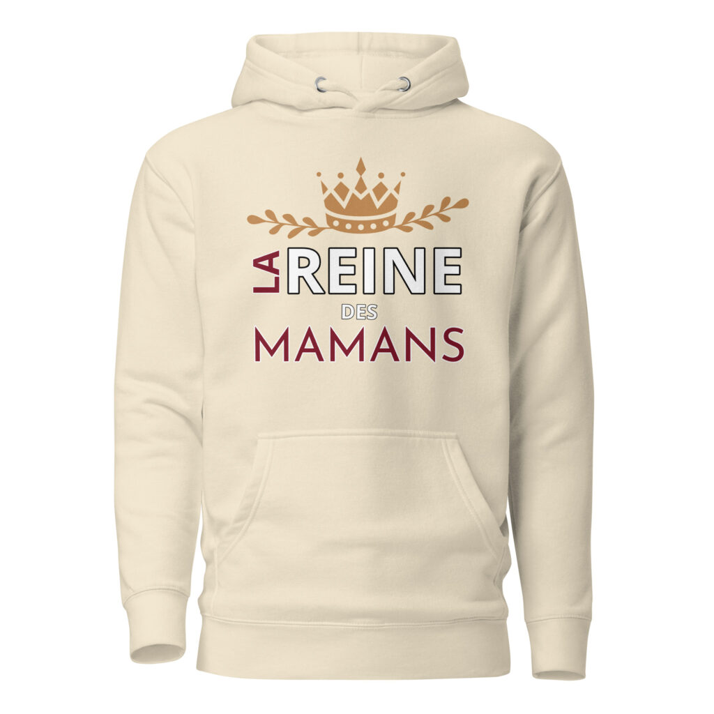 Sweat à Capuche la reine des mamans — Bone, face